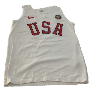 Nike Tee Women’s USA Olympic Sleeveless Shirt Tank Size S White